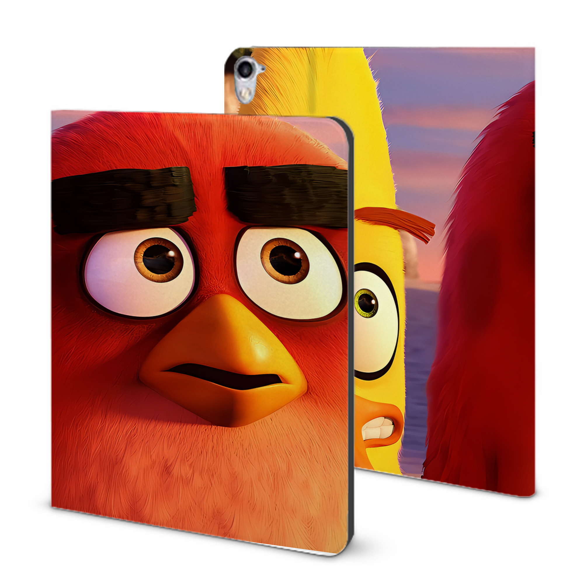 （画像用） Angry Birds アングリーバード IPad ケース ブック型 PUレザー TPU 耐衝撃 軽量 薄型 ペン収納なし 全面保護 IPad 各モデル対応